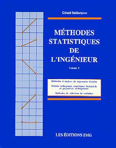 Couverture de l’ouvrage Méthodes statistiques de l'ingénieur Vol.2
