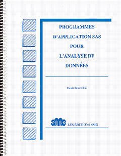Couverture de l’ouvrage Programmes d'application SAS pour l'analyse des données