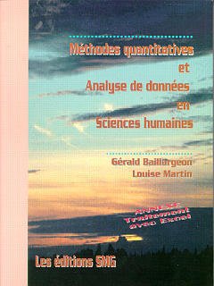Couverture de l'ouvrage Méthodes quantitatives & analyse de données en sciences humaines.