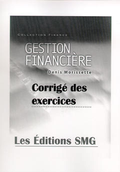 Couverture de l'ouvrage Gestion financière : corrigé des exercices