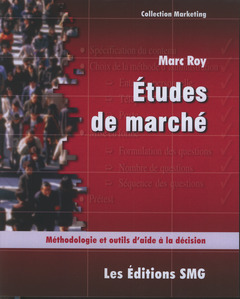 Cover of the book études de marché. Méthologie et outils d'aide é la décision