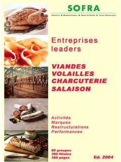Cover of the book Entreprises leaders : viandes, volailles charcuterie, salaison-traiteur Ed.2004