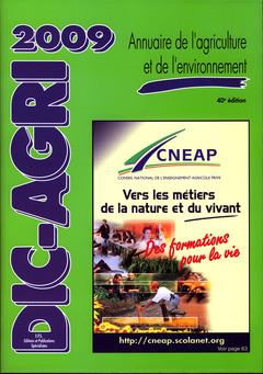 Couverture de l’ouvrage DIC-AGRI 2009 : annuaire de l'agriculture et de l'environnement