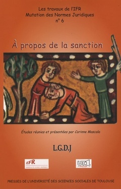 Cover of the book À PROPOS DE LA SANCTION