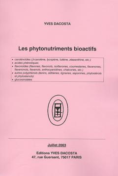 Couverture de l'ouvrage Les phytonutriments bioactifs (Étude)