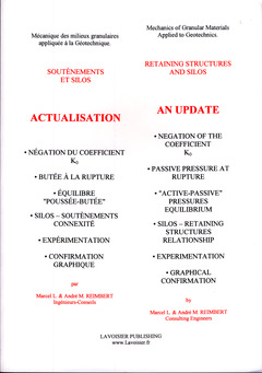 Couverture de l’ouvrage Soutènements et silos - actualisation / Retaining structures and silos - an update