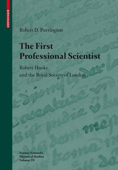 Couverture de l’ouvrage The First Professional Scientist