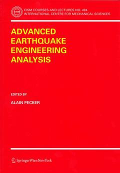 Couverture de l’ouvrage Advanced Earthquake Engineering Analysis