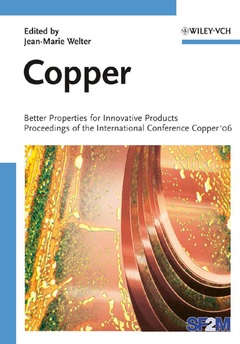 Couverture de l’ouvrage Copper - better properties for innovative products