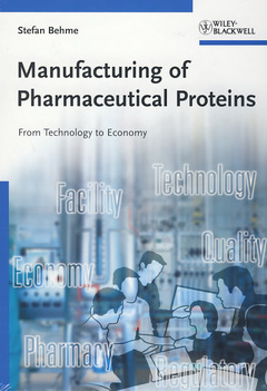 Couverture de l’ouvrage Manufacturing of pharmaceutical proteins