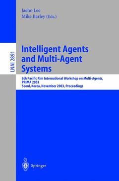 Couverture de l’ouvrage Intelligent Agents and Multi-Agent Systems