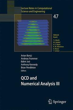 Couverture de l’ouvrage QCD and Numerical Analysis III