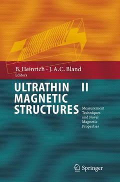 Couverture de l’ouvrage Ultrathin Magnetic Structures II