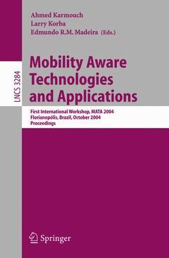 Couverture de l’ouvrage Mobility Aware Technologies and Applications