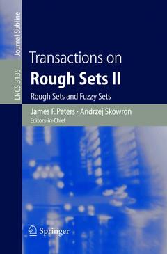 Couverture de l’ouvrage Transactions on Rough Sets II