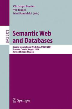Couverture de l’ouvrage Semantic Web and Databases