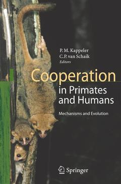Couverture de l’ouvrage Cooperation in Primates and Humans