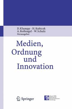 Couverture de l’ouvrage Medien, Ordnung und Innovation