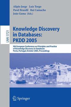 Couverture de l’ouvrage Knowledge Discovery in Databases: PKDD 2005
