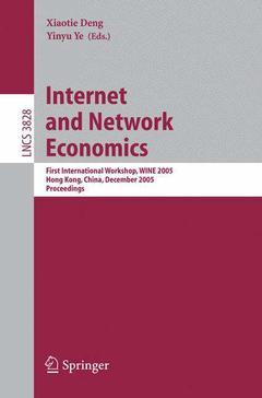 Couverture de l’ouvrage Internet and Network Economics