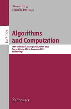Couverture de l’ouvrage Algorithms and Computation