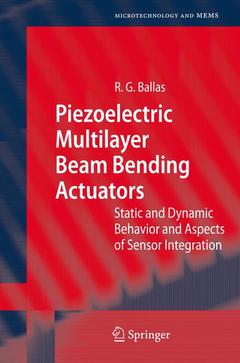 Couverture de l’ouvrage Piezoelectric Multilayer Beam Bending Actuators