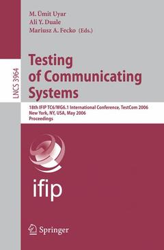 Cover of the book Testing of Communicating Systems