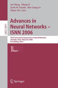 Cover of the book Advances in Neural Networks - ISNN 2006