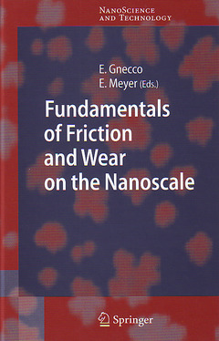 Couverture de l’ouvrage Fundamentals of friction & wear (Nanoscience & technology series)
