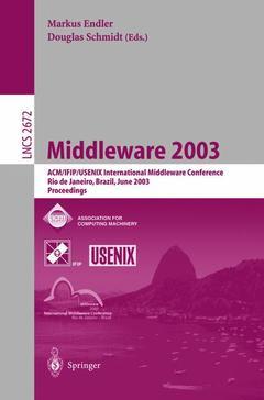 Couverture de l’ouvrage Middleware 2003