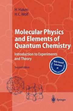 Couverture de l’ouvrage Molecular Physics and Elements of Quantum Chemistry