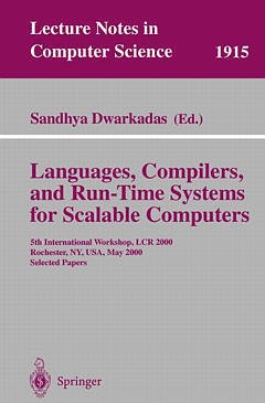 Couverture de l’ouvrage Languages, Compilers, and Run-Time Systems for Scalable Computers