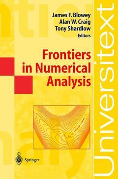 Couverture de l’ouvrage Frontiers in Numerical Analysis