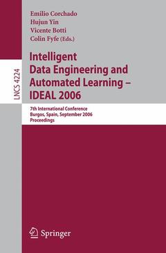 Couverture de l’ouvrage Intelligent Data Engineering and Automated Learning - IDEAL 2006