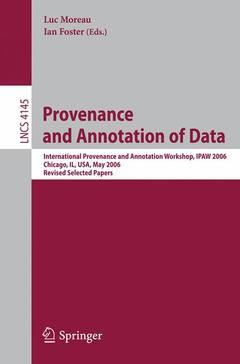 Couverture de l’ouvrage Provenance and Annotation of Data