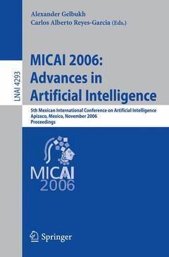 Couverture de l’ouvrage MICAI 2006: Advances in Artificial Intelligence