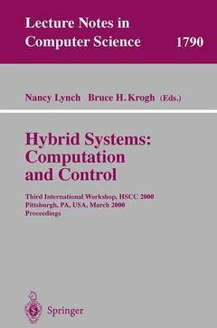 Cover of the book Hybrid Systems: Computation and Control