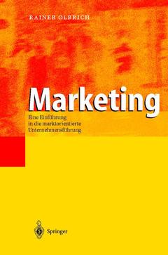 Cover of the book Marketing: eine einführung in die marktorientierte unternehmensführung