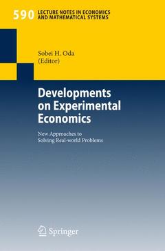 Cover of the book Developments on Experimental Economics
