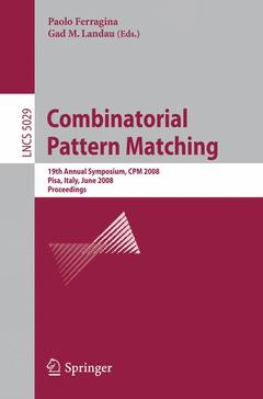 Couverture de l’ouvrage Combinatorial Pattern Matching