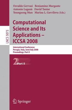 Couverture de l’ouvrage Computational Science and Its Applications - ICCSA 2008