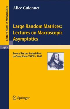 Couverture de l’ouvrage Large Random Matrices: Lectures on Macroscopic Asymptotics