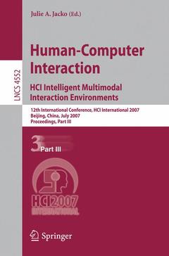 Couverture de l’ouvrage Human-Computer Interaction. HCI Intelligent Multimodal Interaction Environments