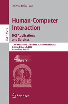 Cover of the book Human-Computer Interaction. HCI Applications and Services