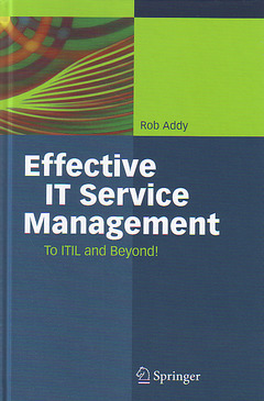 Couverture de l’ouvrage Effective IT service management: To ITIL and beyond