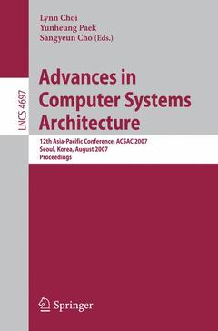 Couverture de l’ouvrage Advances in Computer Systems Architecture