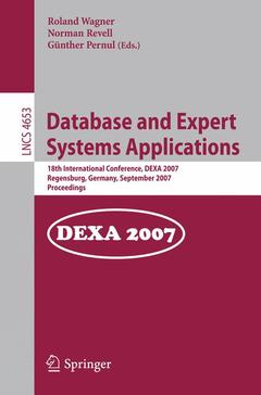 Couverture de l’ouvrage Database and Expert Systems Applications