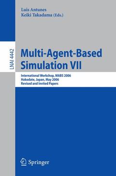 Couverture de l’ouvrage Multi-Agent-Based Simulation VII