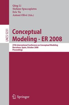 Couverture de l’ouvrage Conceptual Modeling - ER 2008