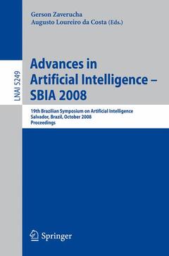 Cover of the book Advances in Artificial Intelligence - SBIA 2008